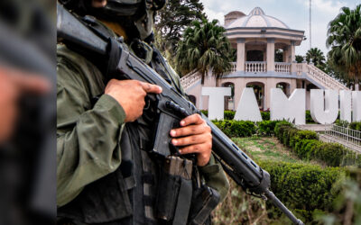 PRESUNTOS ARMADOS ESCAPAN DE LA GCE EN TAMUÍN