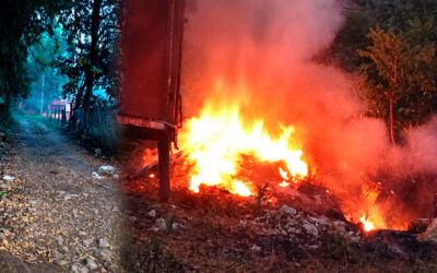 QUEMA DE BASURA AMENAZA VIVIENDAS EN TAMASOPO